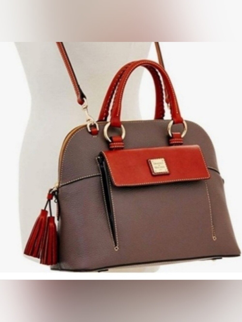 Dooney & Bourke Women's Leather Satchel Aubrey Bag Purse